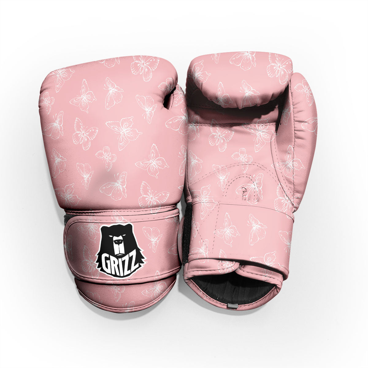 Monarch Butterfly Pink Print Pattern Pro Boxing Glove
