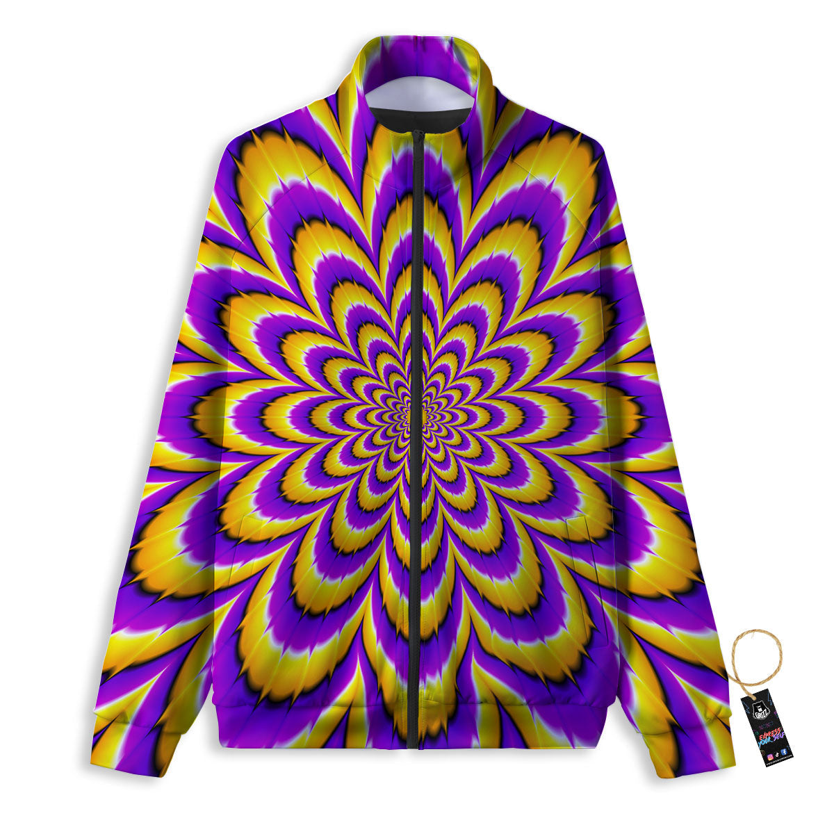 Monarch Butterfly Pink Print Pattern Track Jacket-grizzshop