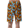 Monarch Butterfly Print Men's Shorts-grizzshop