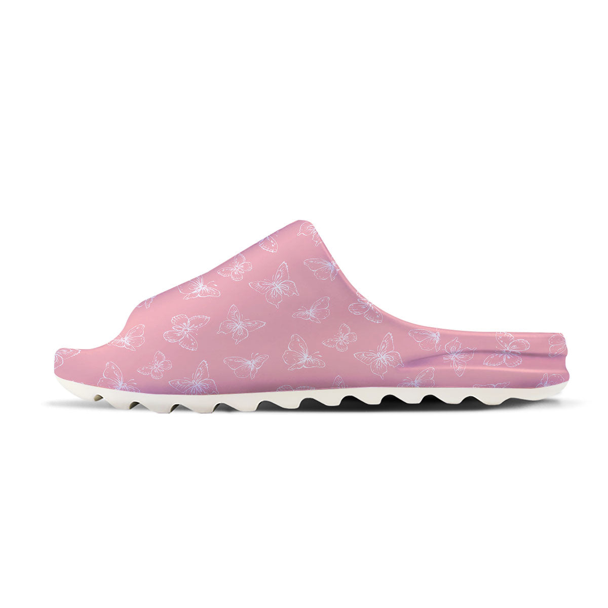 Monarch Butterfly Pink Print Pattern Sandals-grizzshop