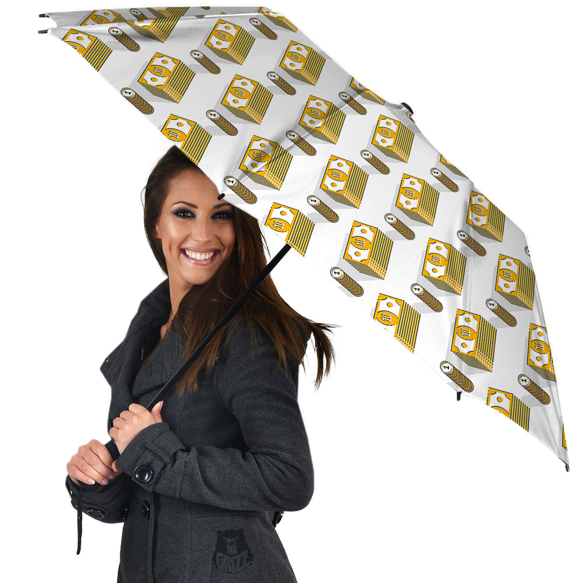 Money Cash Print Pattern Umbrella-grizzshop