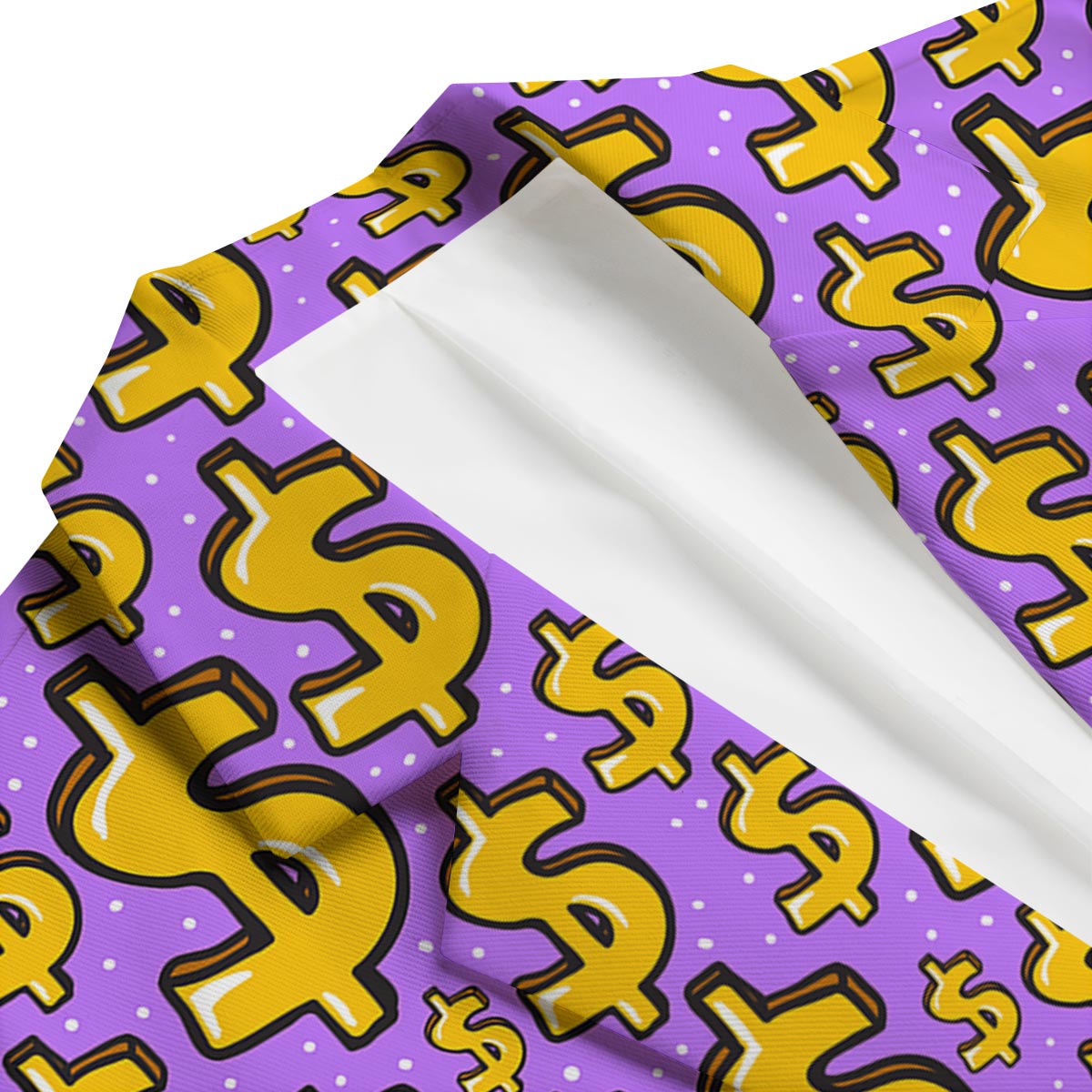 Money Dollar Pattern Print Men's Blazer-grizzshop