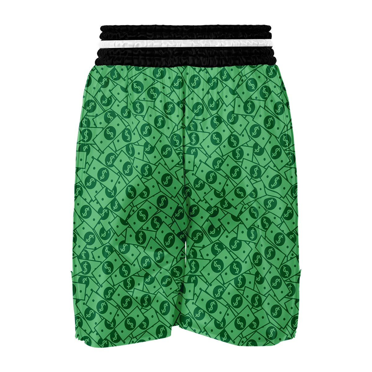 Money Dollar Print Pattern Boxing Shorts-grizzshop