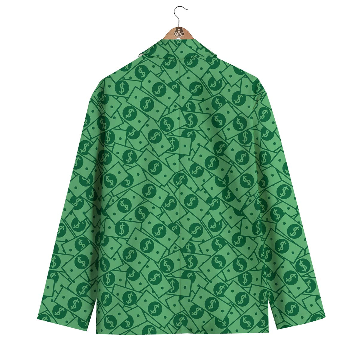 Money Dollar Print Pattern Men's Blazer-grizzshop