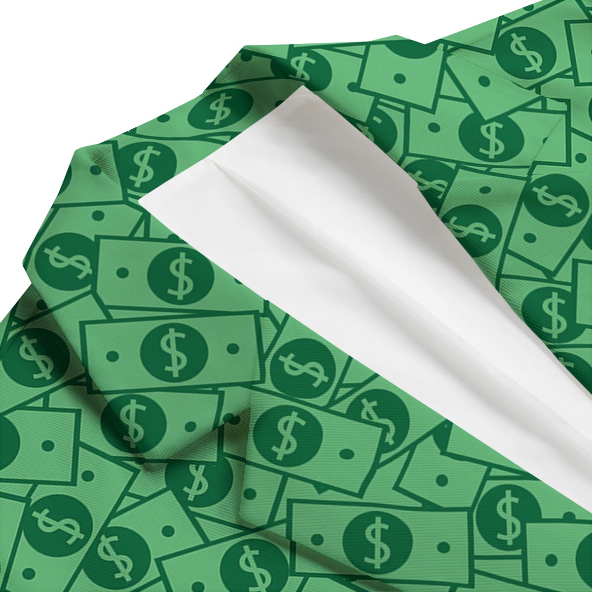 Money Dollar Print Pattern Men's Blazer-grizzshop
