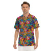 Monkey Trippy Psychedelic Men's Golf Shirts-grizzshop