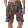 Monkey Trippy Psychedelic Men's Shorts-grizzshop