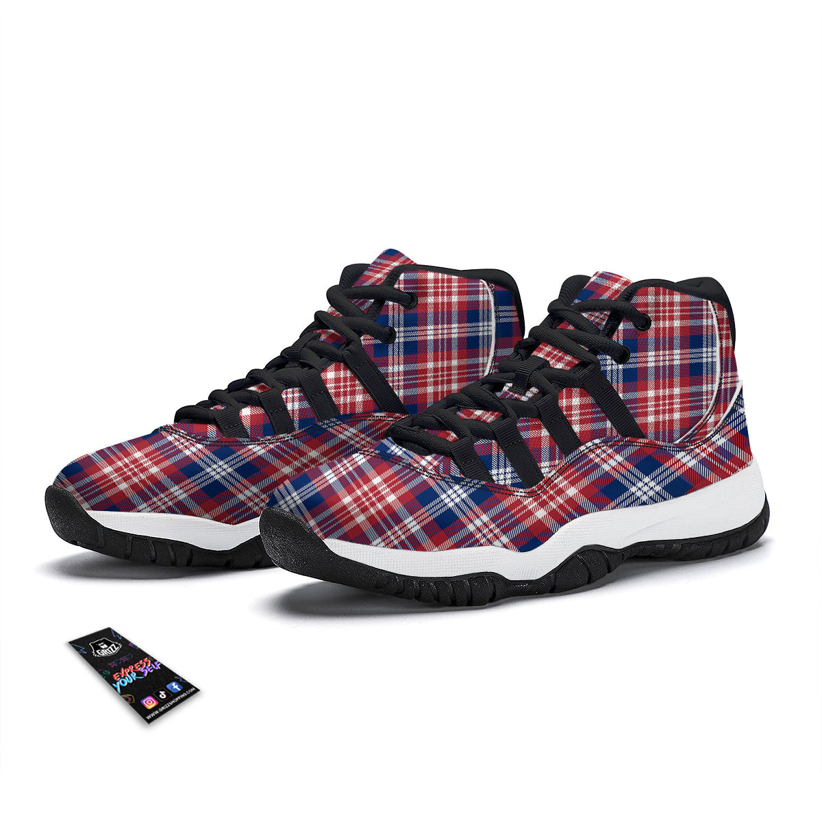 Monochrom Butterfly Print Pattern Black Bball Shoes-grizzshop