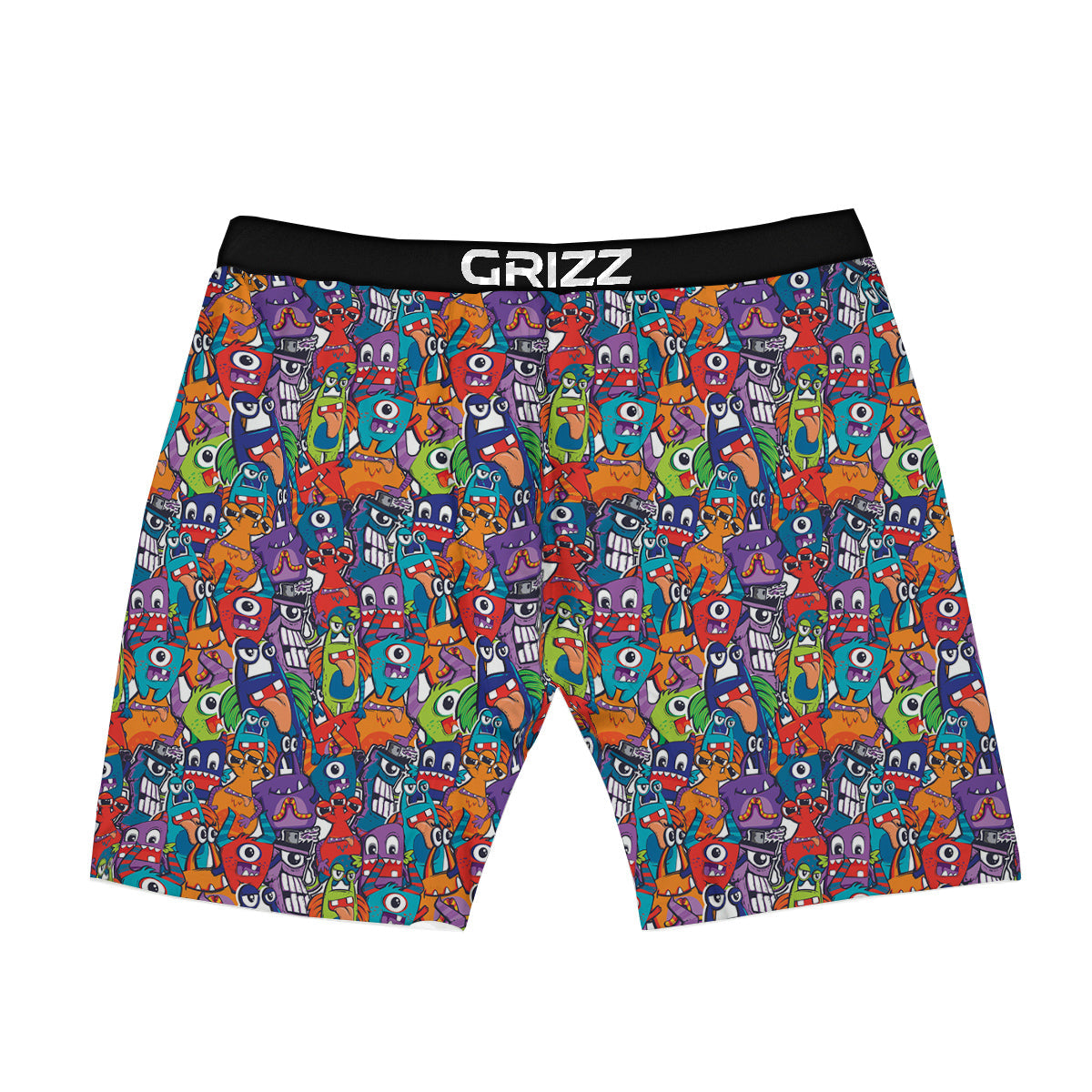 Monster Cute Print Pattern Boxer Briefs-grizzshop