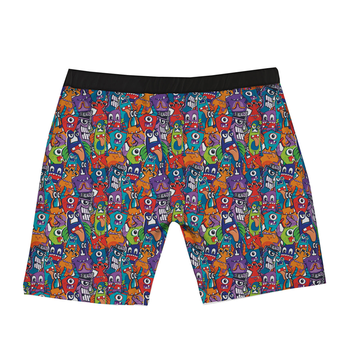 Monster Cute Print Pattern Boxer Briefs-grizzshop