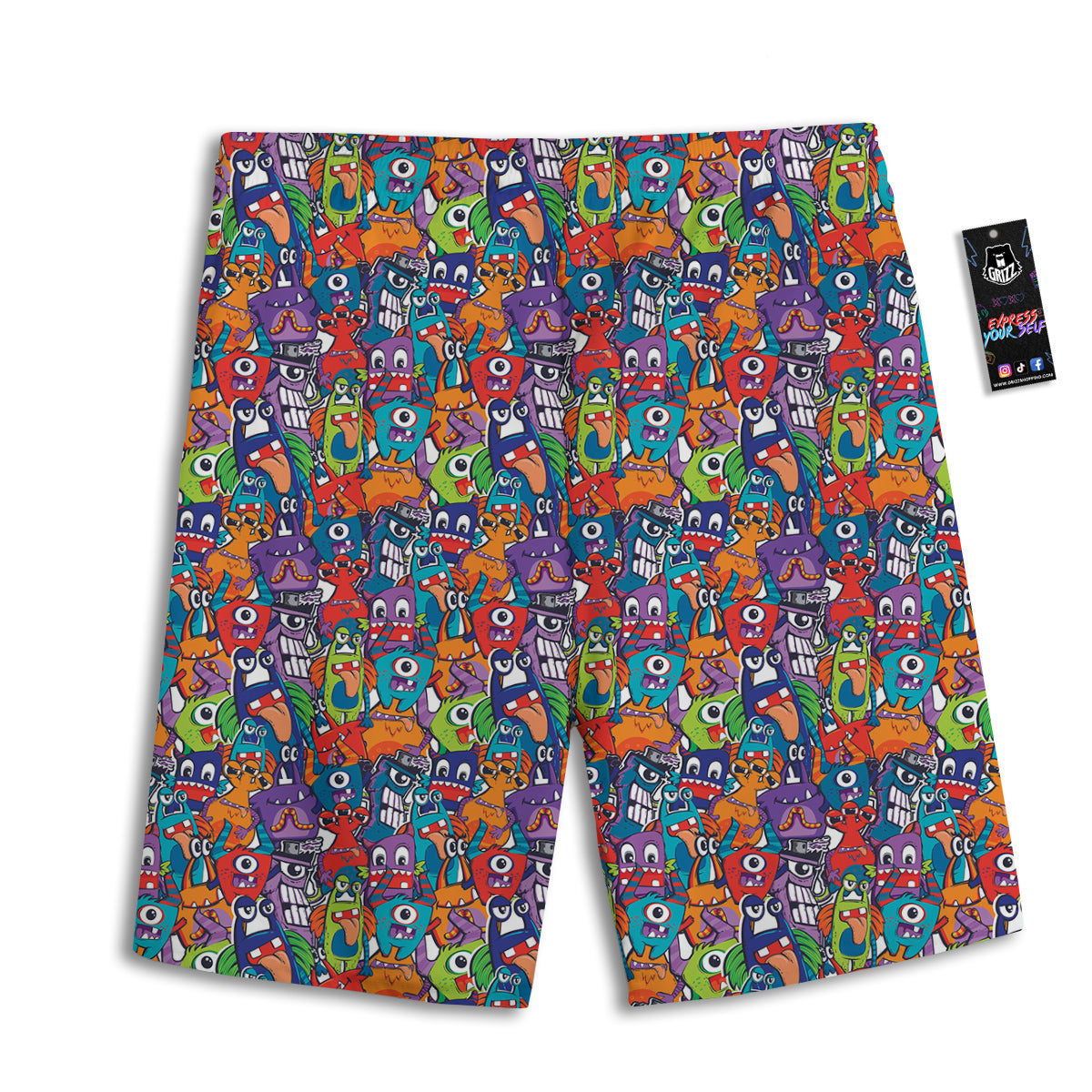 Party Argyle Halloween Print Pattern Men's Athletic Shorts