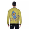 Monster Graffiti Characters Print Baseball Jacket-grizzshop