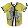 Monster Graffiti Characters Print Baseball Jersey-grizzshop