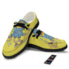 Monster Graffiti Characters Print Black Loafers-grizzshop