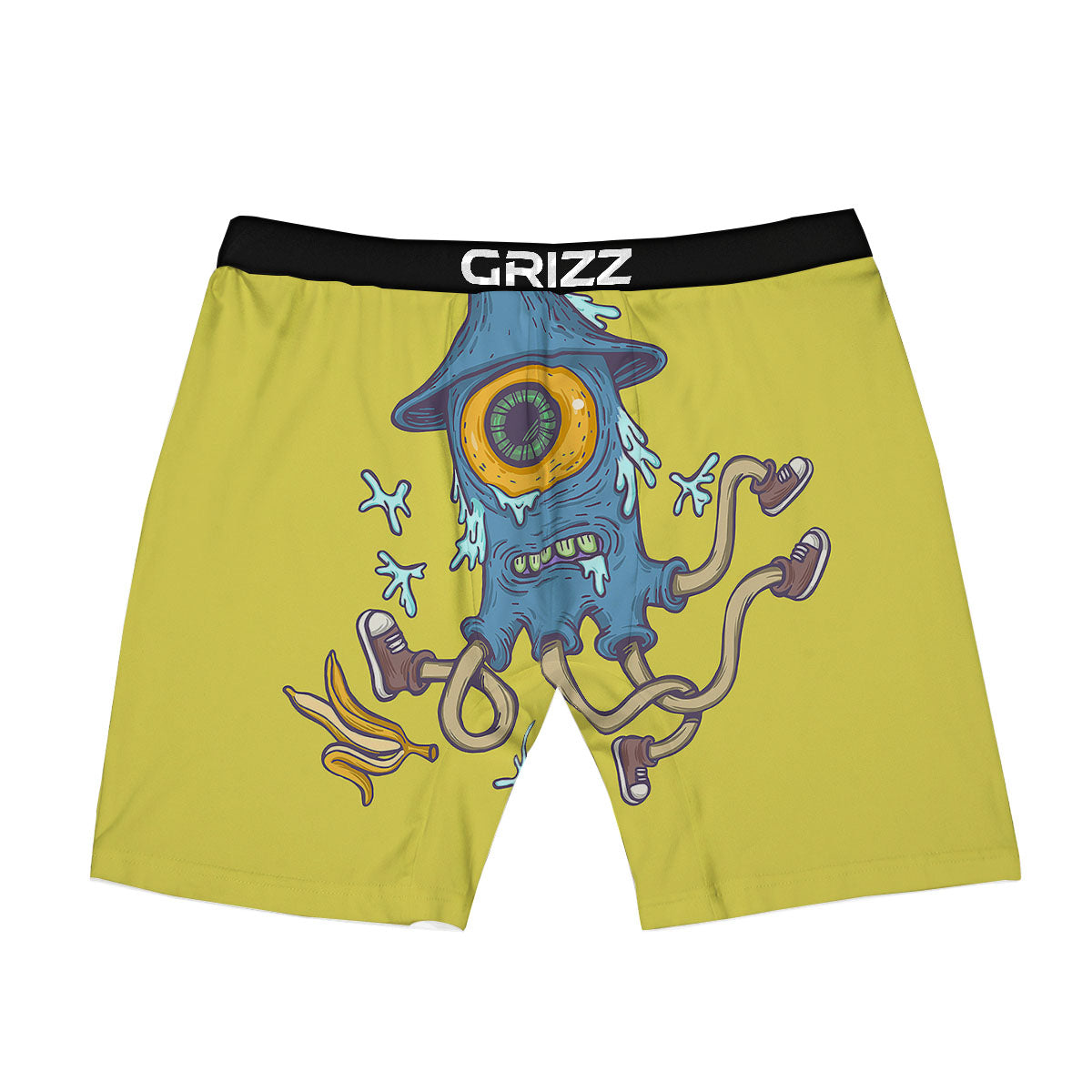 Monster Graffiti Characters Print Boxer Briefs-grizzshop