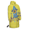 Monster Graffiti Characters Print Long Down Jacket-grizzshop