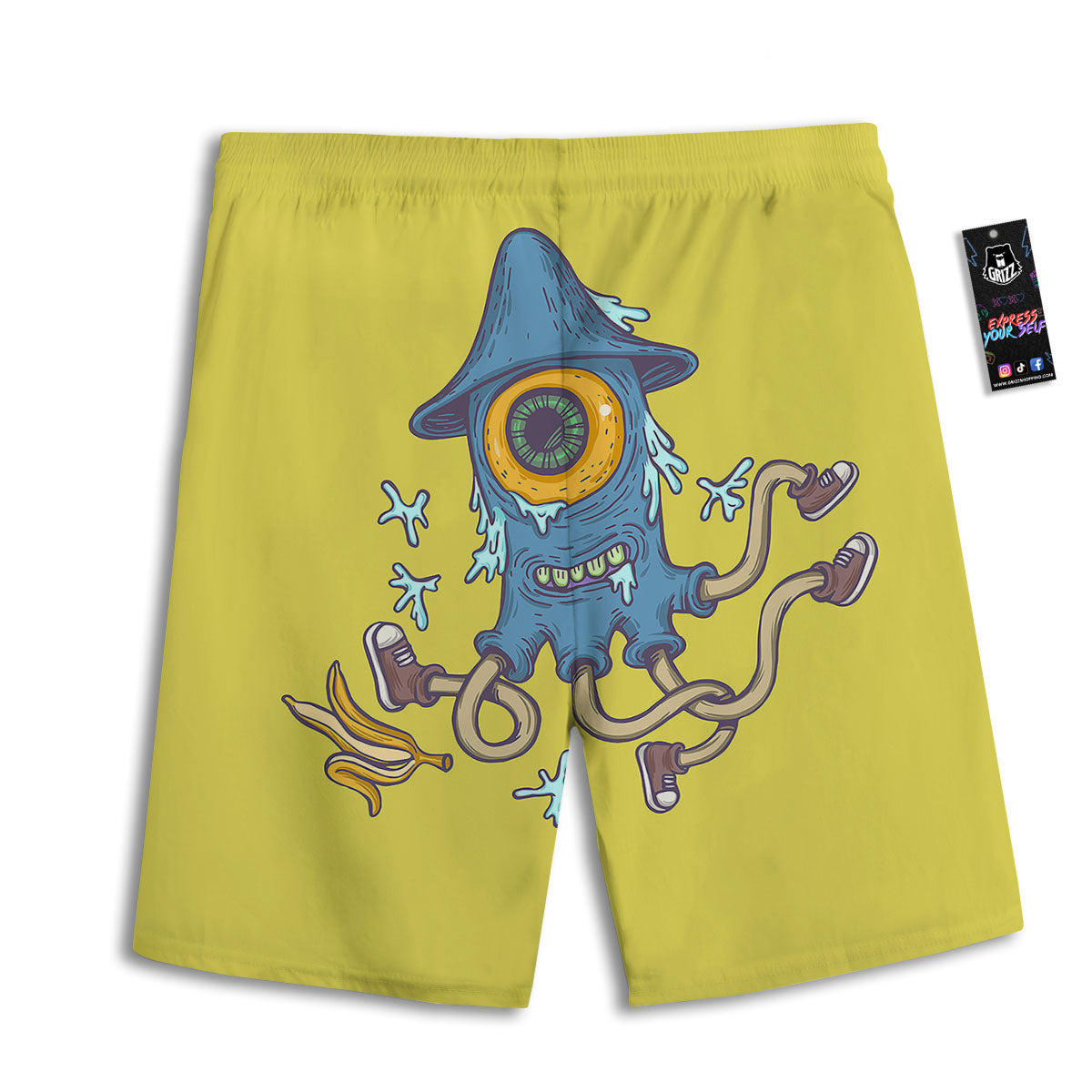 Party Mardi Gras Print Pattern Men's Athletic Shorts