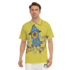 Monster Graffiti Characters Print Men's Golf Shirts-grizzshop