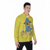 Monster Graffiti Characters Print Men's Long Sleeve Shirts-grizzshop