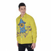 Monster Graffiti Characters Print Men's Long Sleeve Shirts-grizzshop