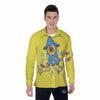 Monster Graffiti Characters Print Men's Long Sleeve Shirts-grizzshop