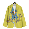 Monster Graffiti Characters Print Men's Sport Coat-grizzshop