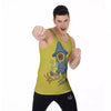 Monster Graffiti Characters Print Men's Tank Top-grizzshop