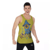 Monster Graffiti Characters Print Men's Tank Top-grizzshop