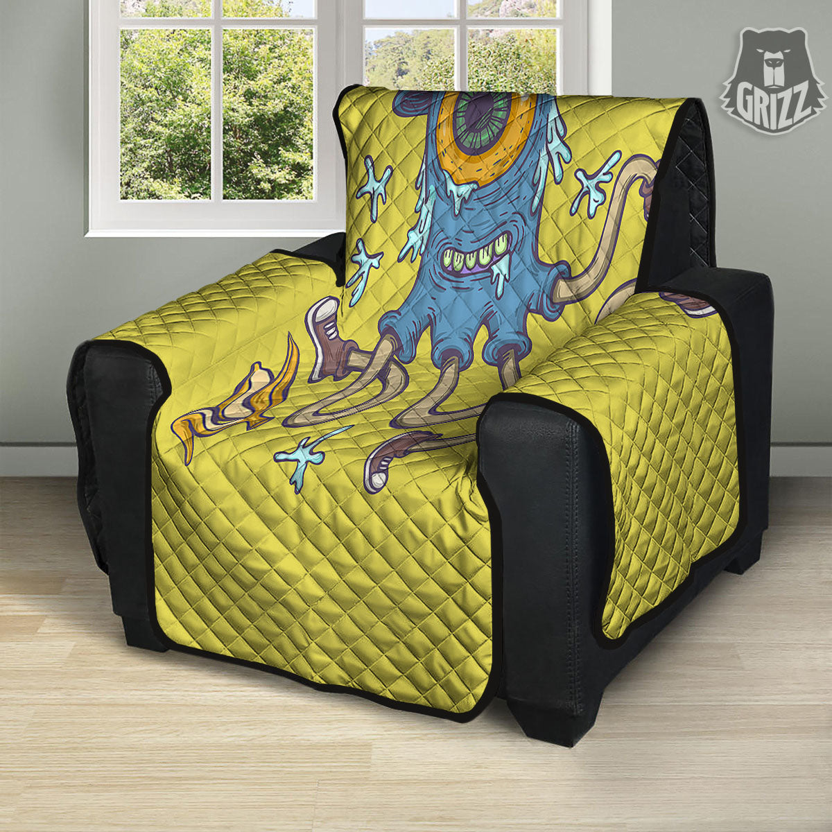 Monster Graffiti Characters Print Recliner Protector-grizzshop