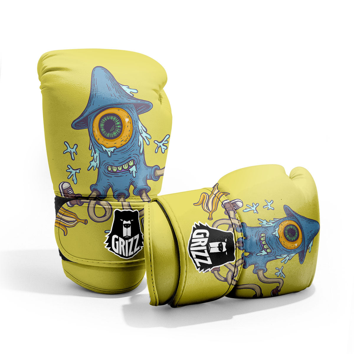 Monster Graffiti Characters Print Pro Boxing Glove