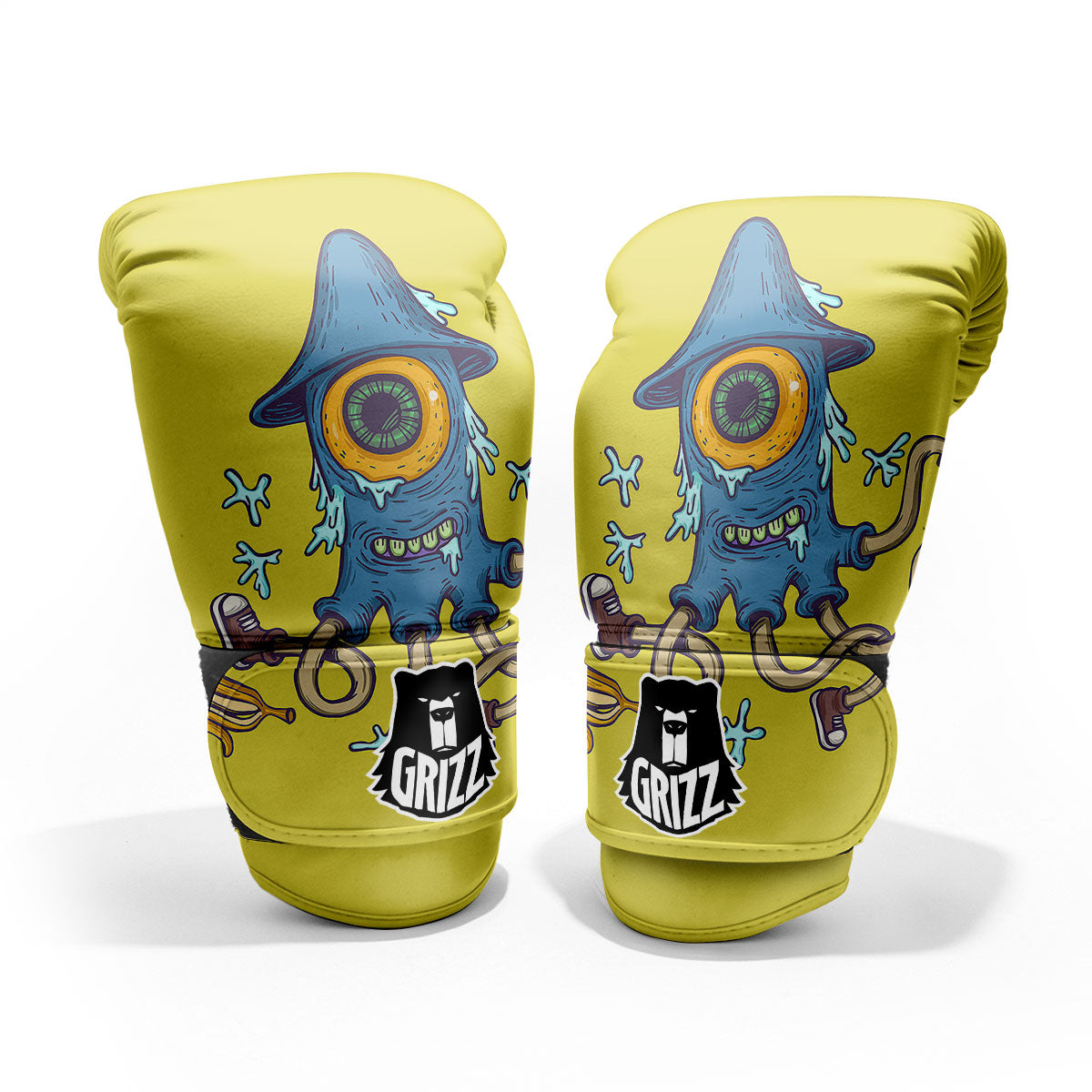 Monster Graffiti Characters Print Pro Boxing Glove