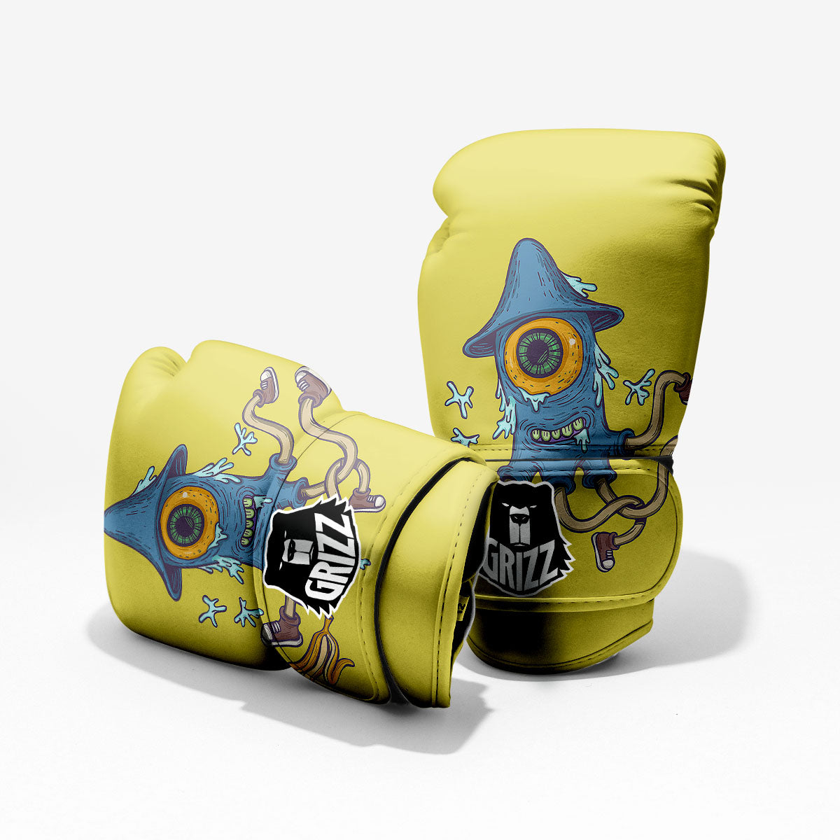 Monster Graffiti Characters Print Pro Boxing Glove