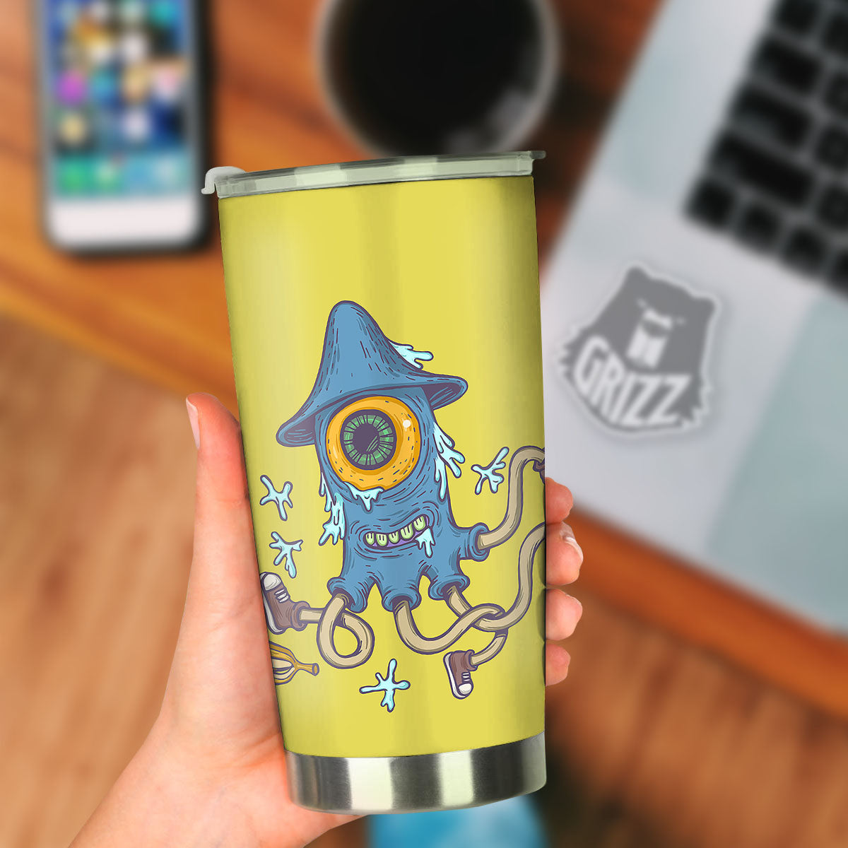 Monster Graffiti Characters Print Tumbler-grizzshop