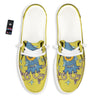 Monster Graffiti Characters Print White Loafers-grizzshop