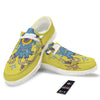 Monster Graffiti Characters Print White Loafers-grizzshop