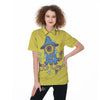 Monster Graffiti Characters Print Women's Golf Shirts-grizzshop