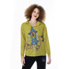 Monster Graffiti Characters Print Women's Long Sleeve Shirts-grizzshop