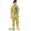 Monster Graffiti Characters Print Women's Pajamas Set-grizzshop