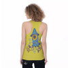 Monster Graffiti Characters Print Women's Racerback Tank Top-grizzshop