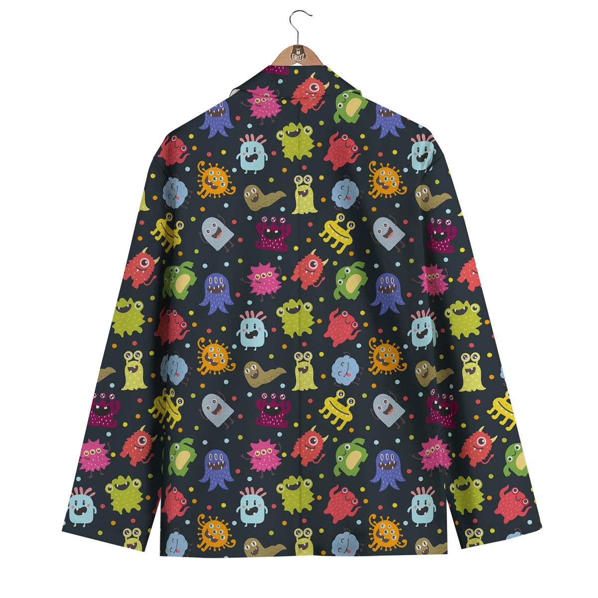 Monster Print Pattern Men's Blazer-grizzshop