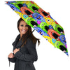 Monster Watercolor Print Pattern Umbrella-grizzshop