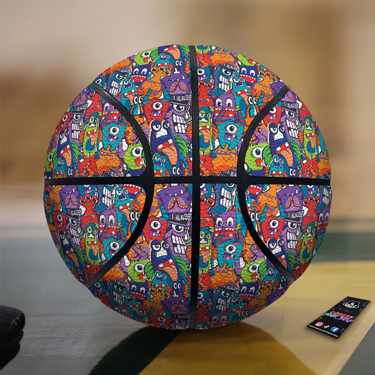 Party Argyle Halloween Print Pattern Basketball