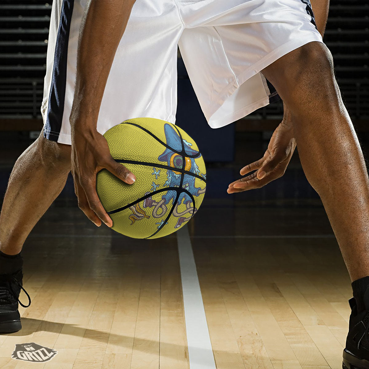 Party Mardi Gras Print Pattern Basketball