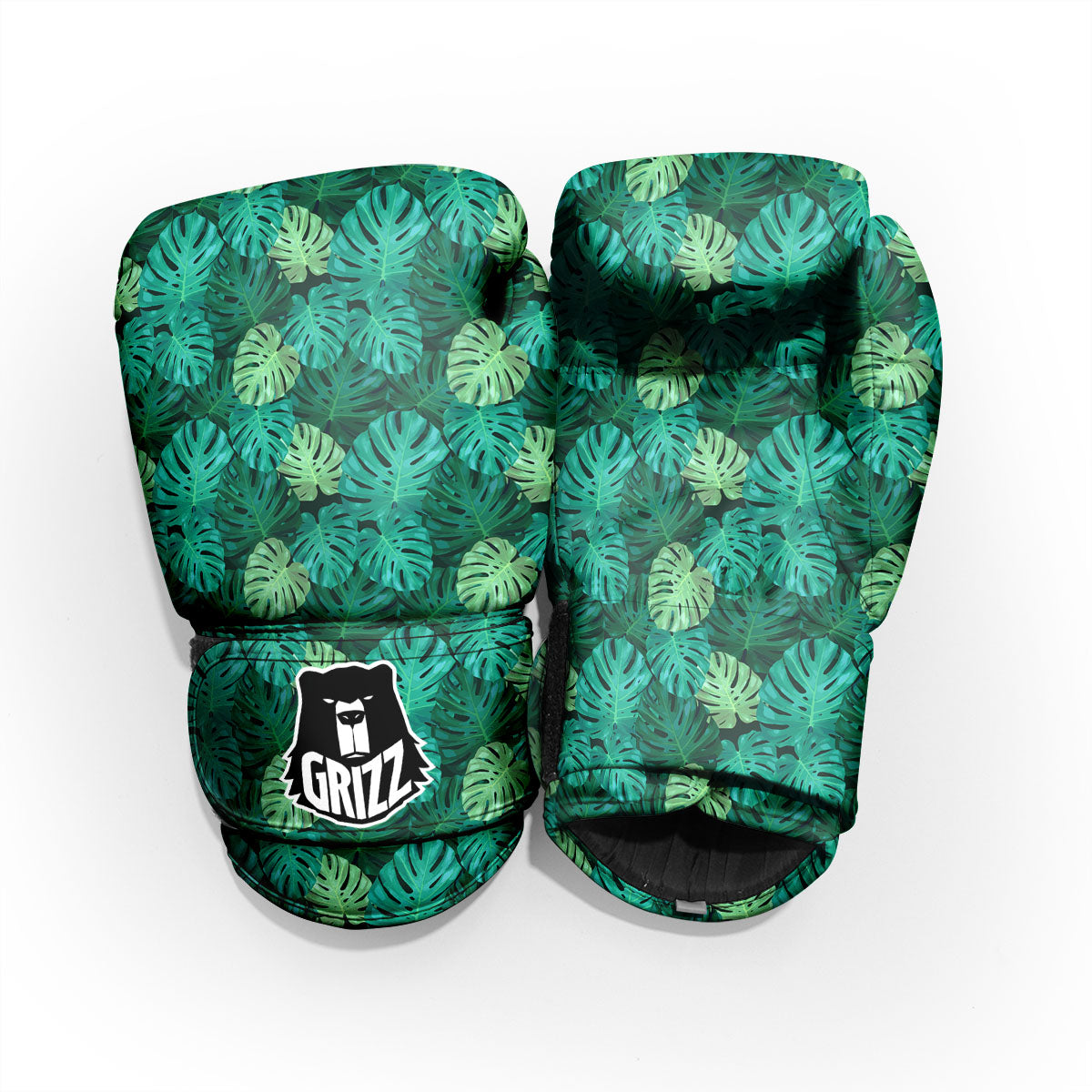 Monstera Leaf Green Print Pro Boxing Glove
