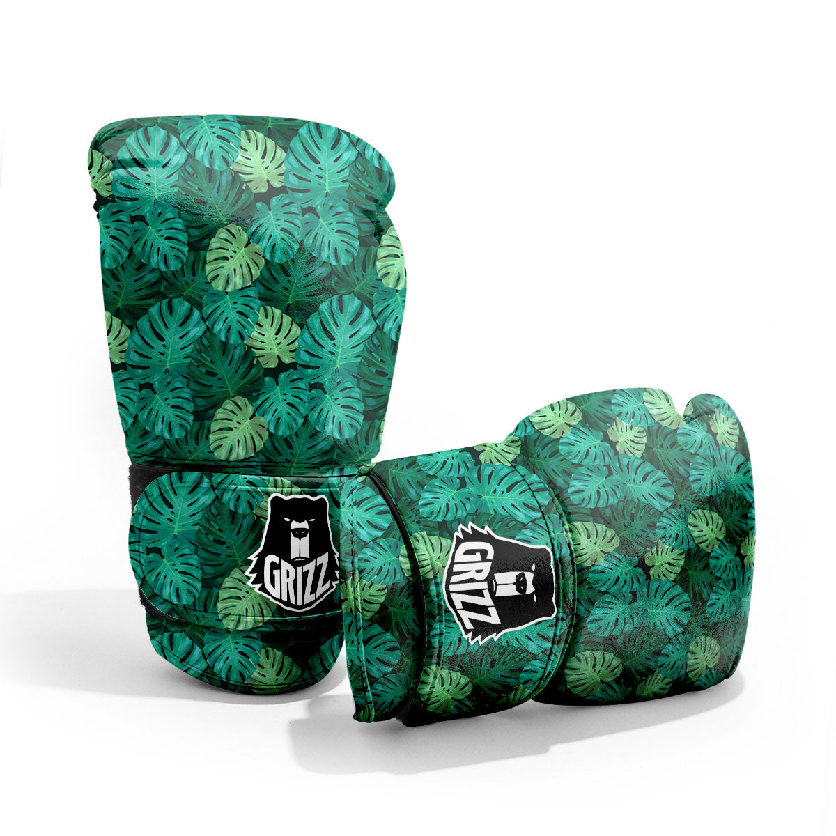 Monstera Leaf Green Print Pro Boxing Glove