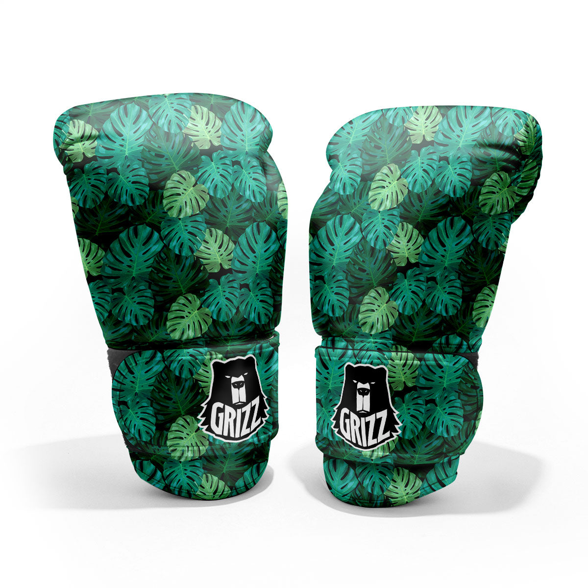 Monstera Leaf Green Print Pro Boxing Glove