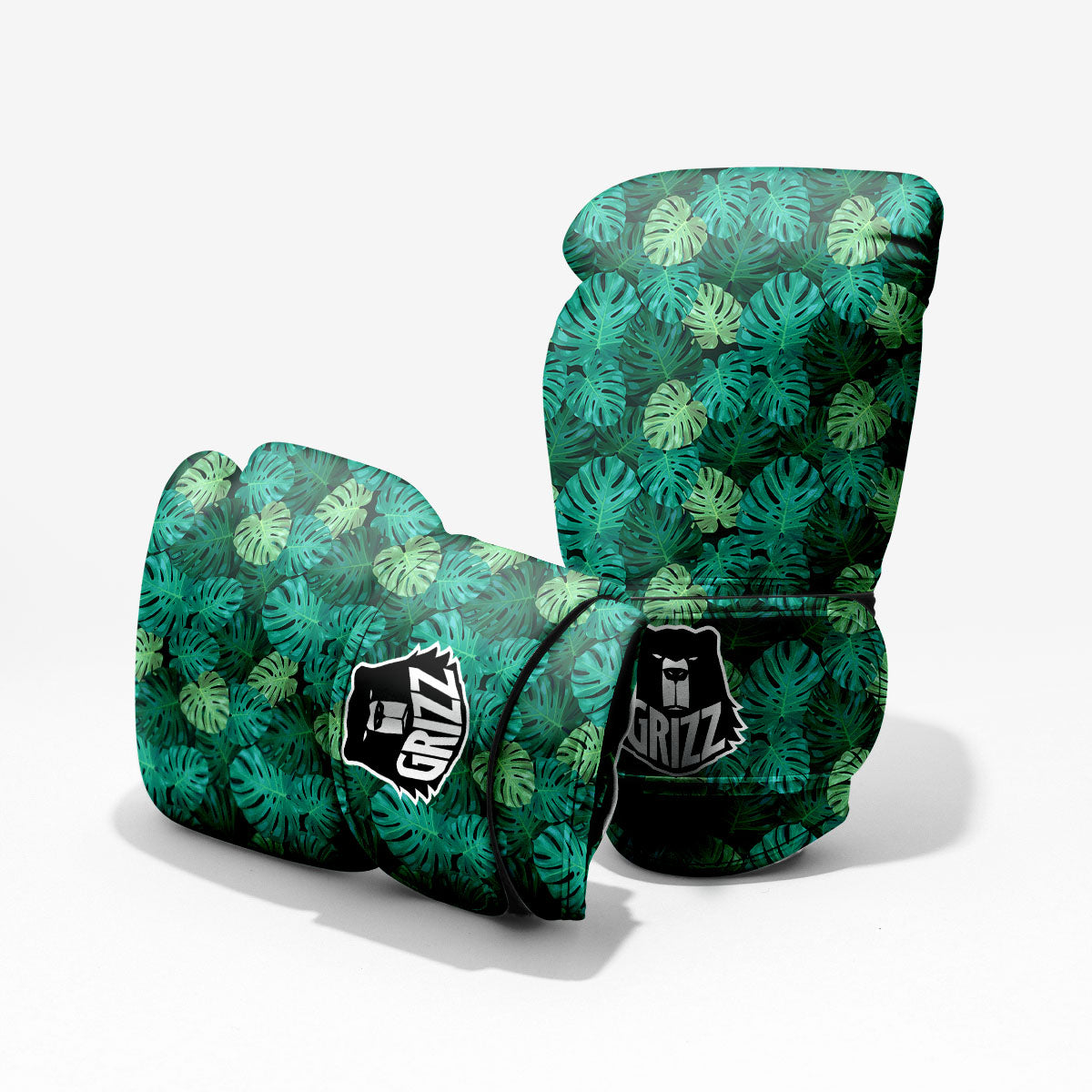 Monstera Leaf Green Print Pro Boxing Glove
