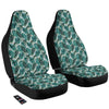 Monstera Leaves Palm Print Pattern Car Seat Covers-grizzshop