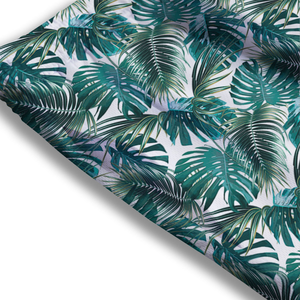 Monstera Leaves Palm Print Pattern Mesh Shorts