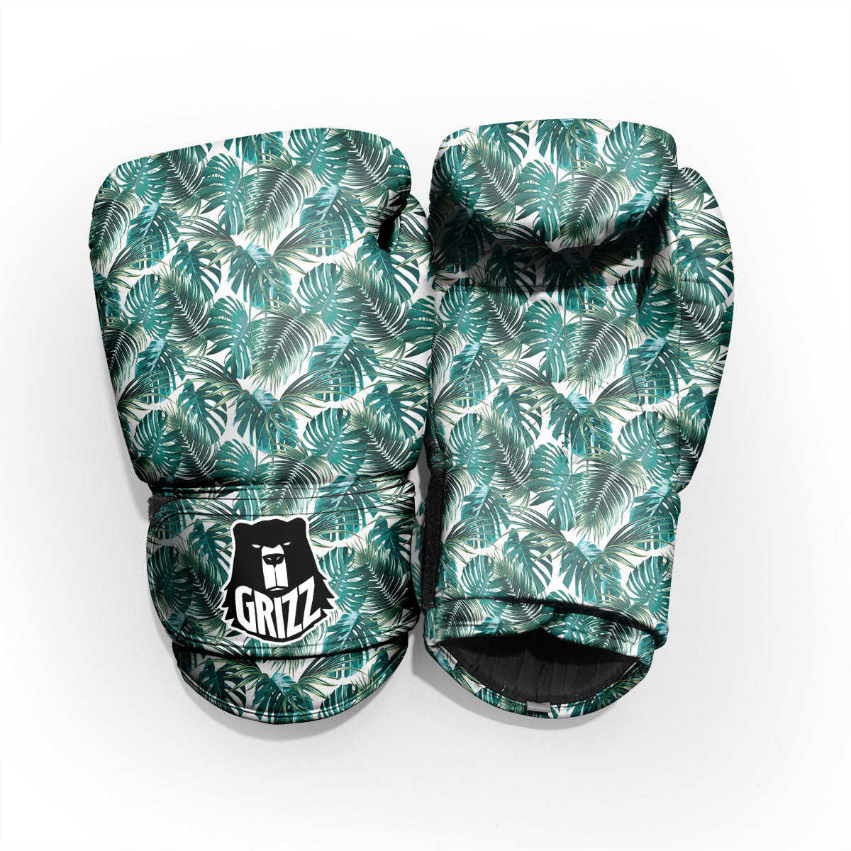 Monstera Leaves Palm Print Pattern Pro Boxing Glove